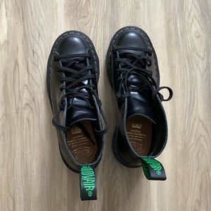 Solovair Monkey Boots — Black Hi-Shine